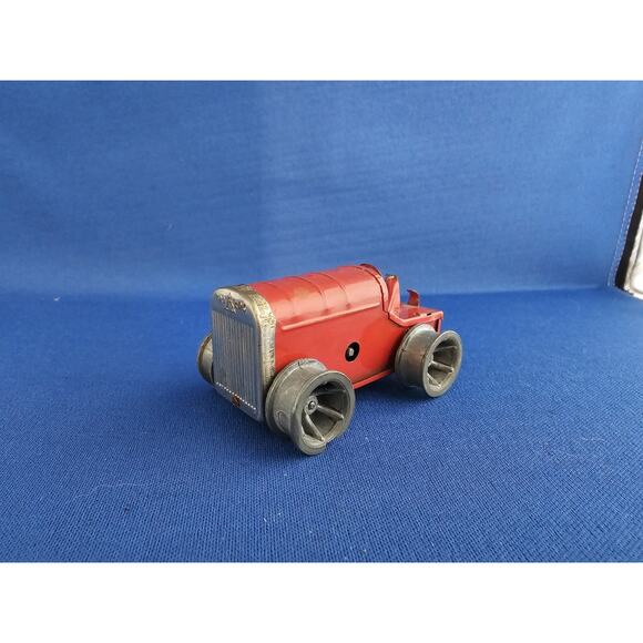 Vintage Wind-Up Tri Ang Minic Toys Red Tractor - Made in England - no key - Picture 1 of 9